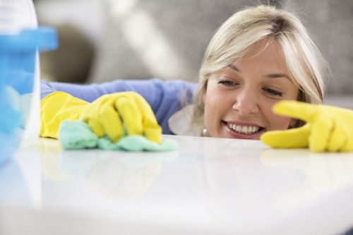St Johns Carpet Cleaners team applying safe and responsible cleaning procedures
