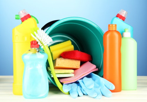 Eco-friendly carpet cleaning supplies and packaging