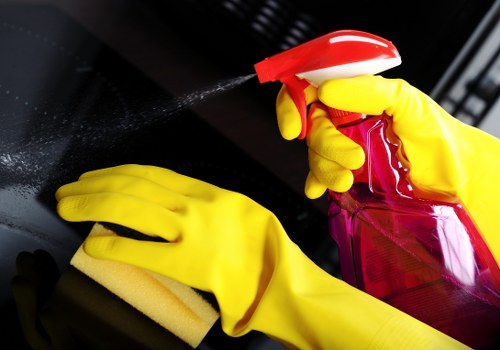 Homeowner inspecting areas affected by pet stains and odours